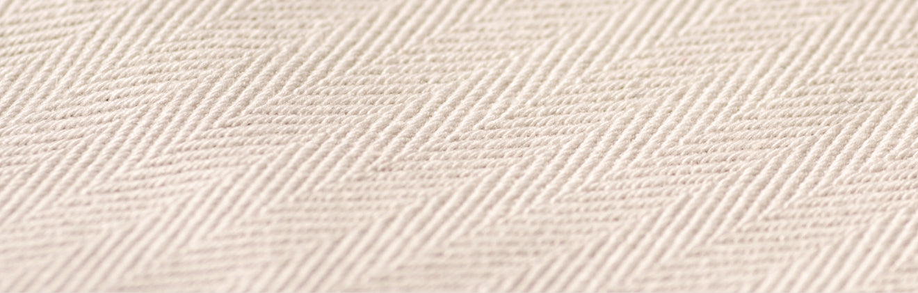 A close up of a panel of cotton fabric