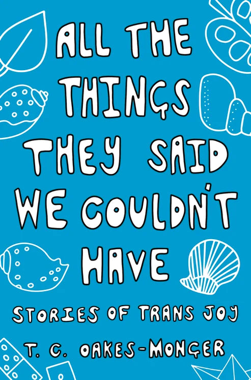 Book cover of 'All the Things They Said We Couldn't Have' with white text on a blue background